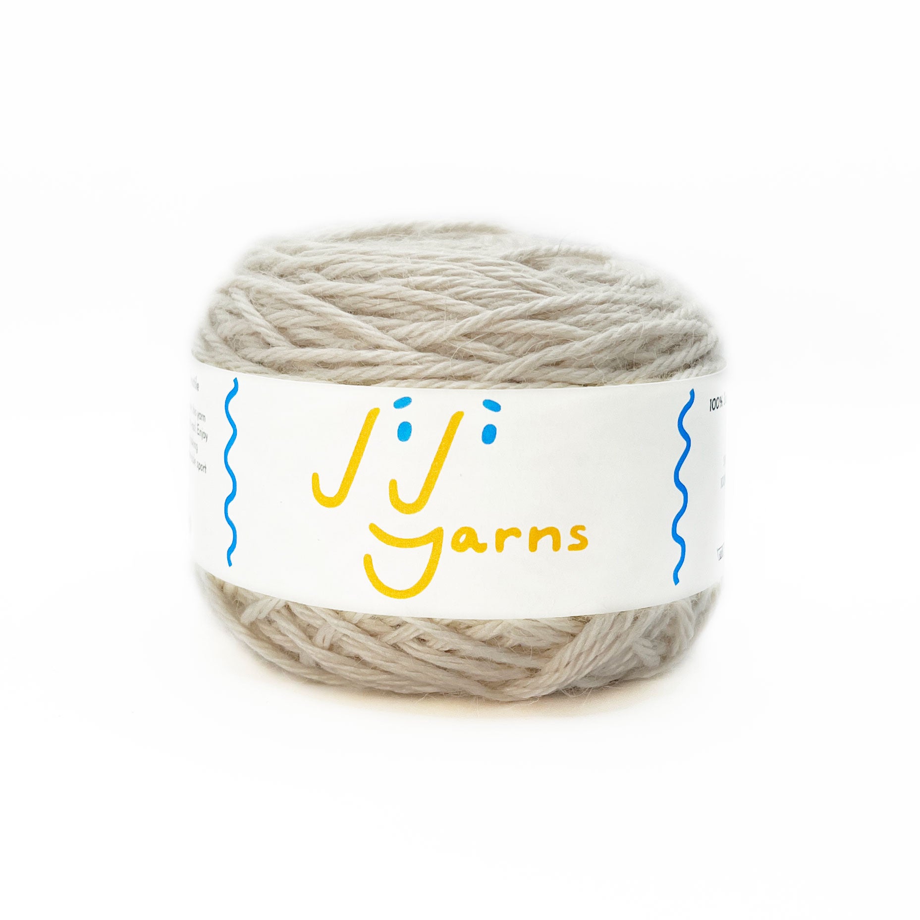 100% Baby Alpaca Yarn in White Dove - Sport Weight