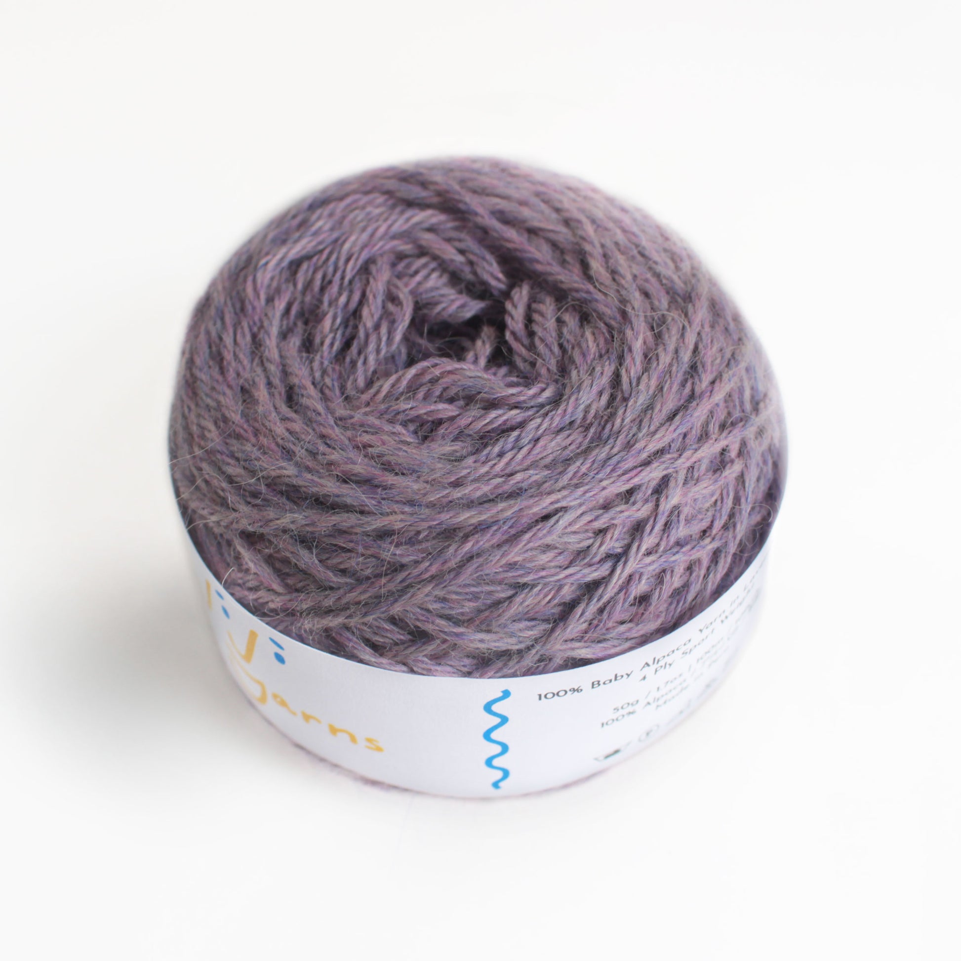 100% Baby Alpaca Yarn in Lavender Field - Sport Weight