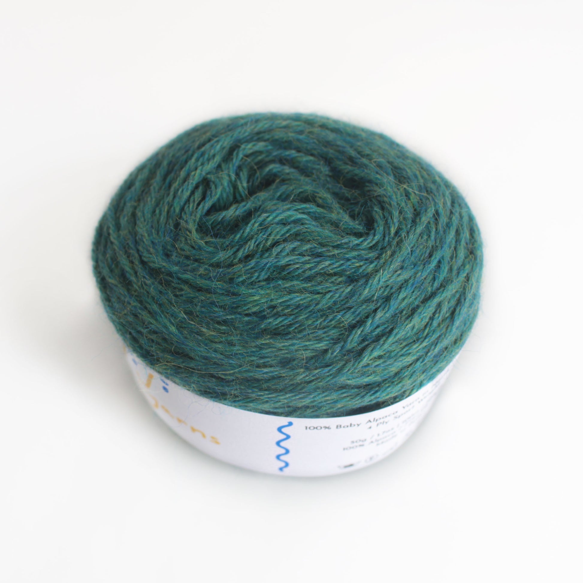 100% Baby Alpaca Yarn in Northern Lights - Sport Weight