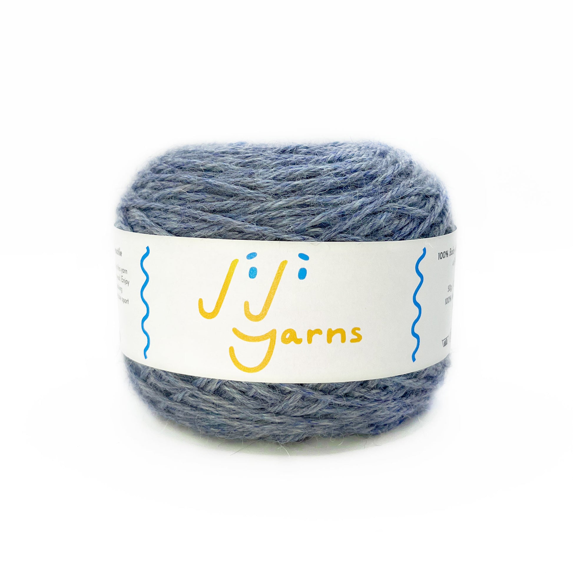 100% Baby Alpaca Yarn in Summer Sky - Sport Weight