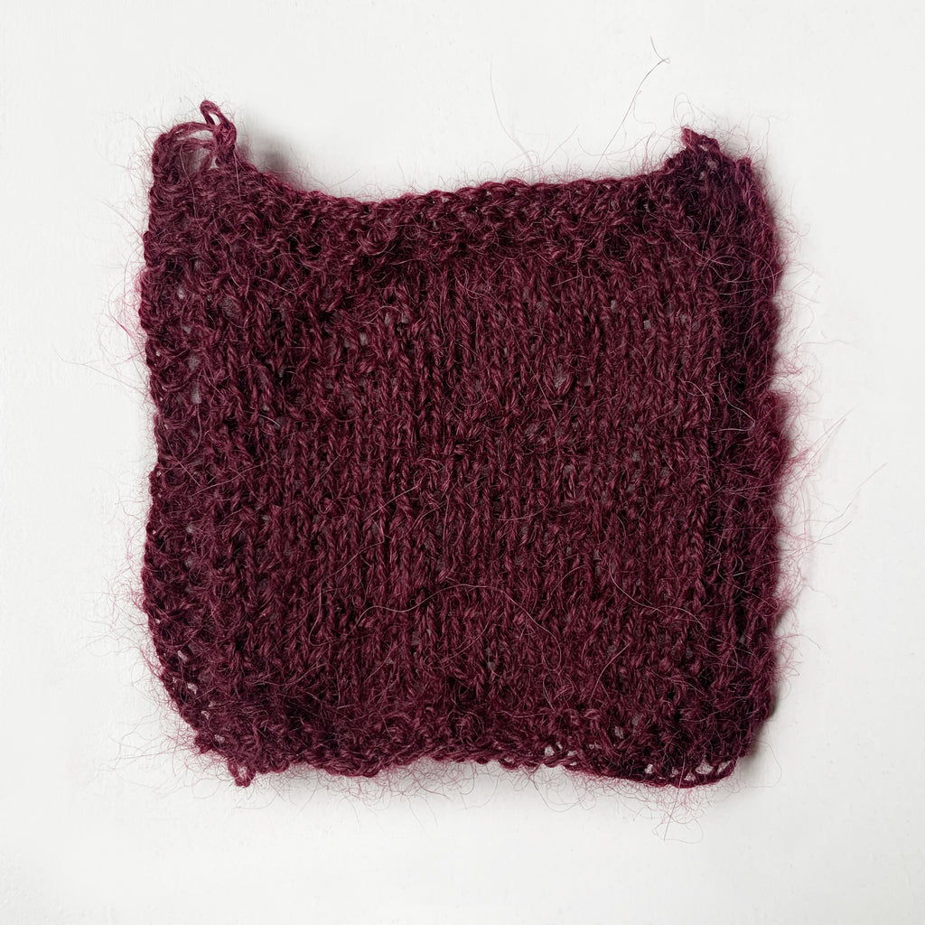 100% Baby Alpaca Yarn in Sangria - Lace Weight