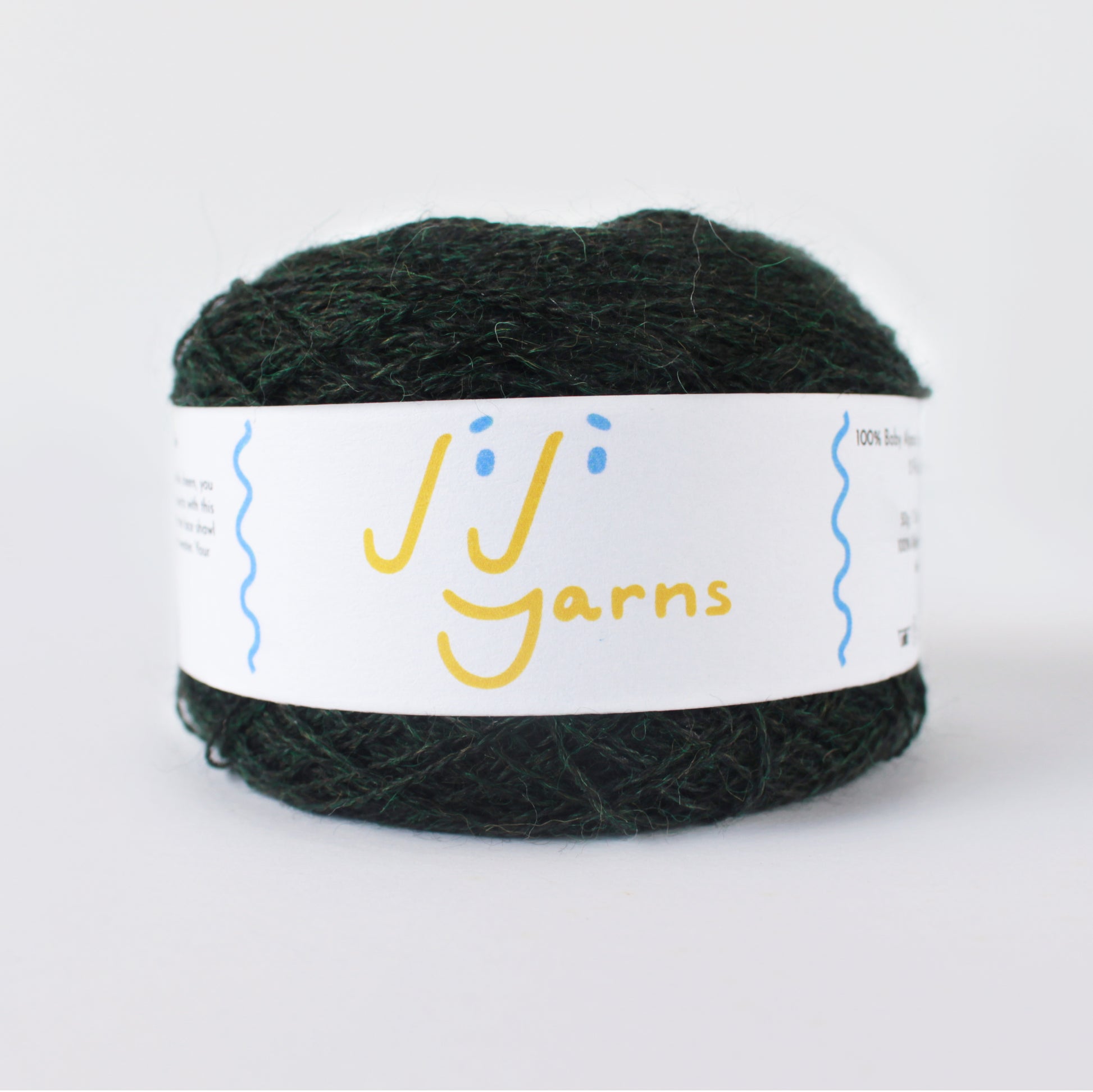 100% Baby Alpaca Yarn in Enchanted Forest - Lace Weight
