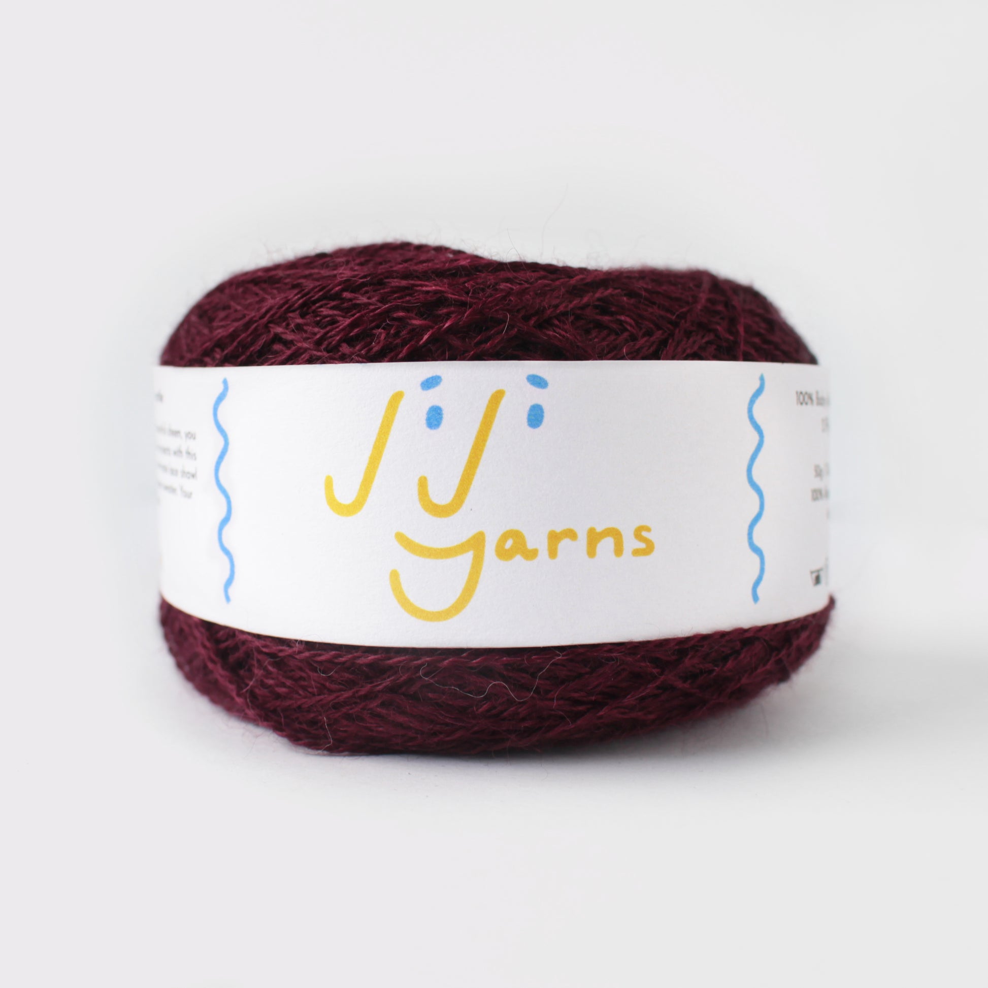 100% Baby Alpaca Yarn in Sangria - Lace Weight