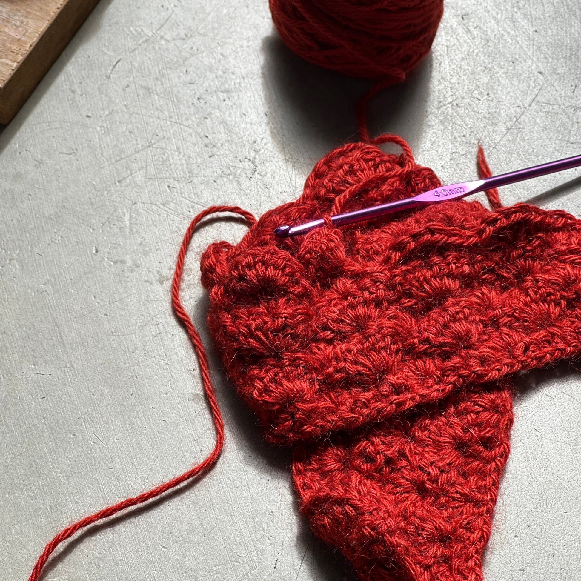 2000m Cone - 100% Baby Alpaca in Rust Sport Weight