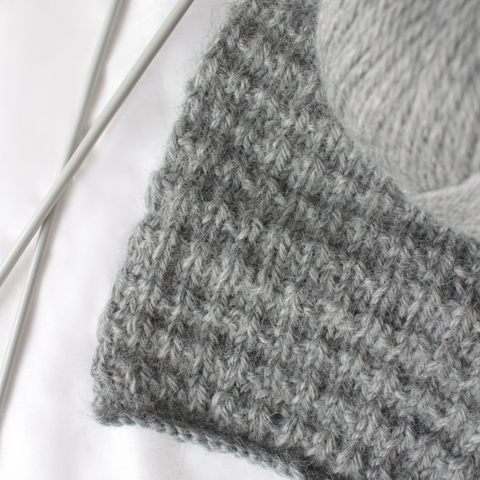 100% Baby Alpaca Yarn in Stormy Grey - Sport Weight
