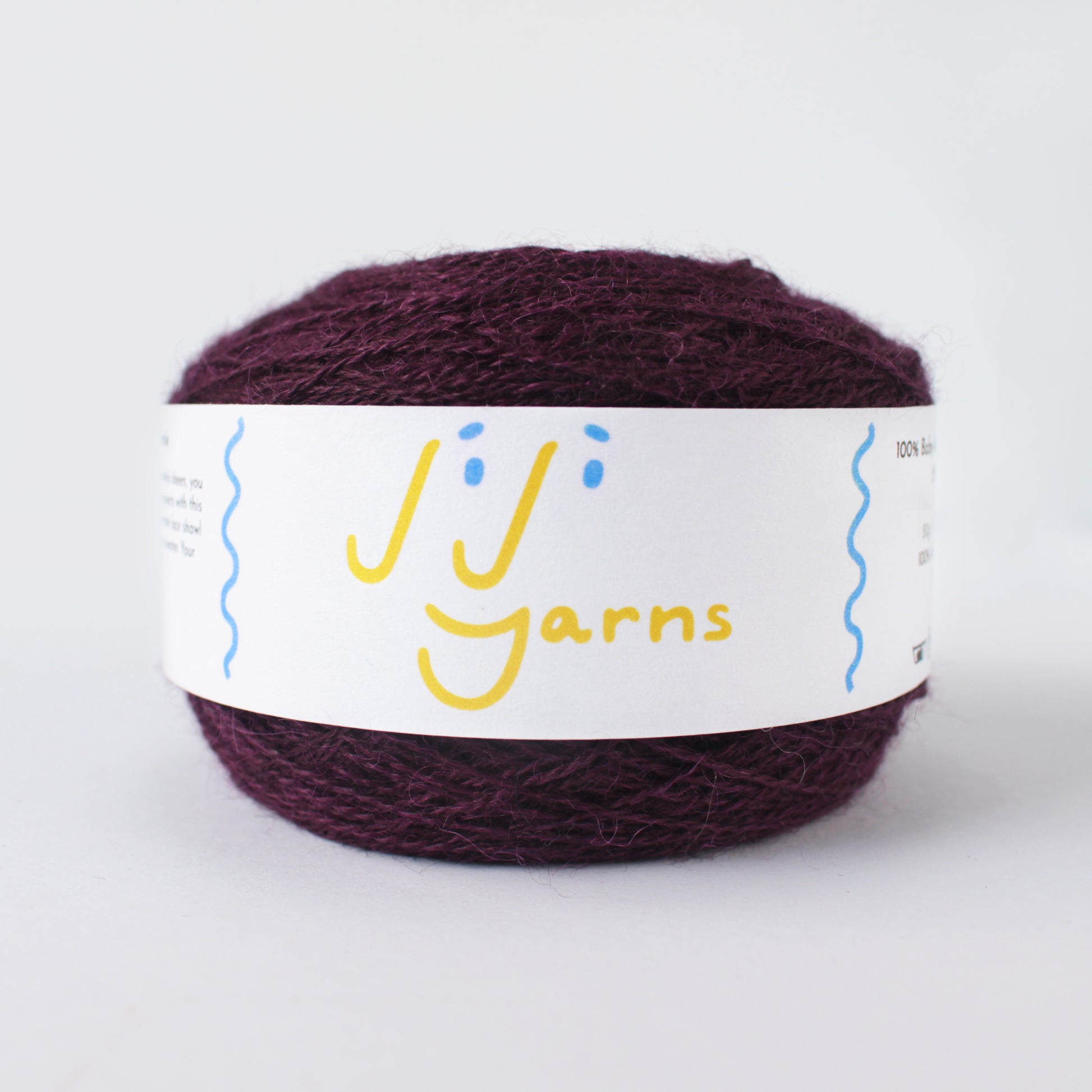 100% Baby Alpaca Yarn in Dark Cherry - Lace Weight